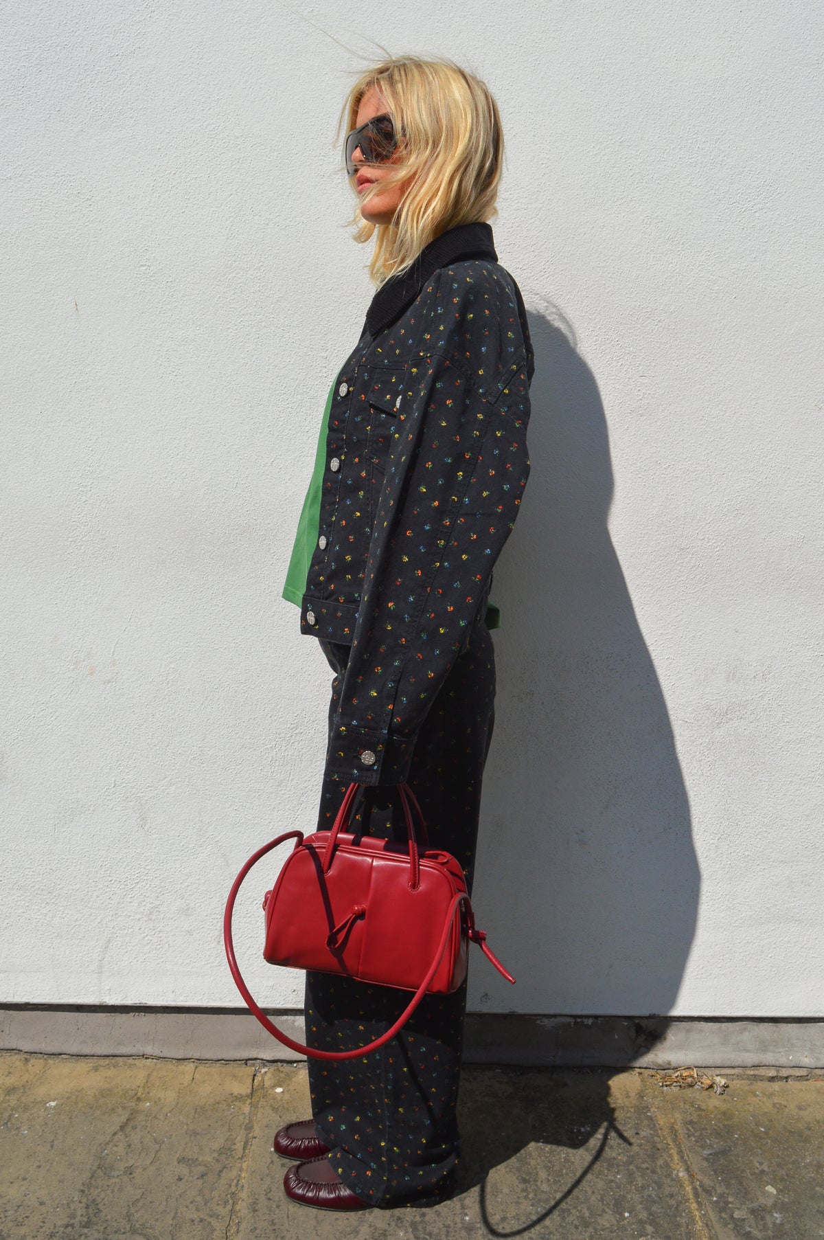 Baum Und Pferdgarten Bille Black Petite Flower Jacket