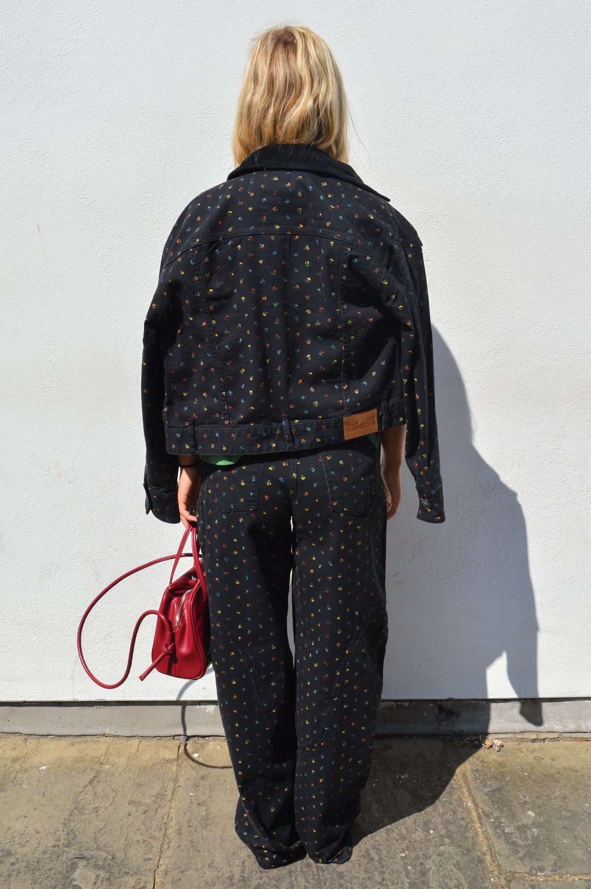 Baum Und Pferdgarten Bille Black Petite Flower Jacket