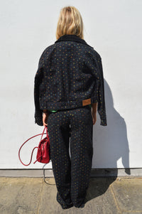 Baum Und Pferdgarten Bille Black Petite Flower Jacket