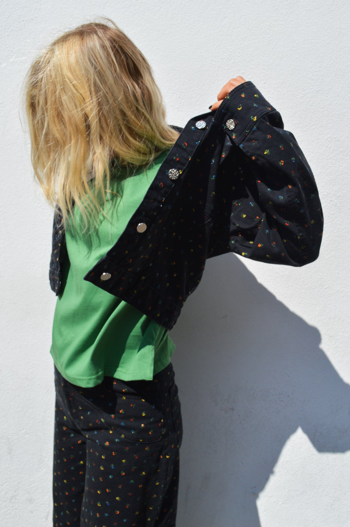Baum Und Pferdgarten Bille Black Petite Flower Jacket