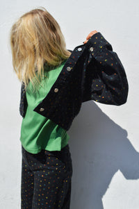 Baum Und Pferdgarten Bille Black Petite Flower Jacket
