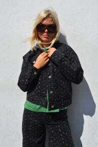 Baum Und Pferdgarten Bille Black Petite Flower Jacket