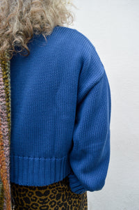 Beaumont Organic Sugi Ink Blue Knitted Cardigan - The Mercantile London