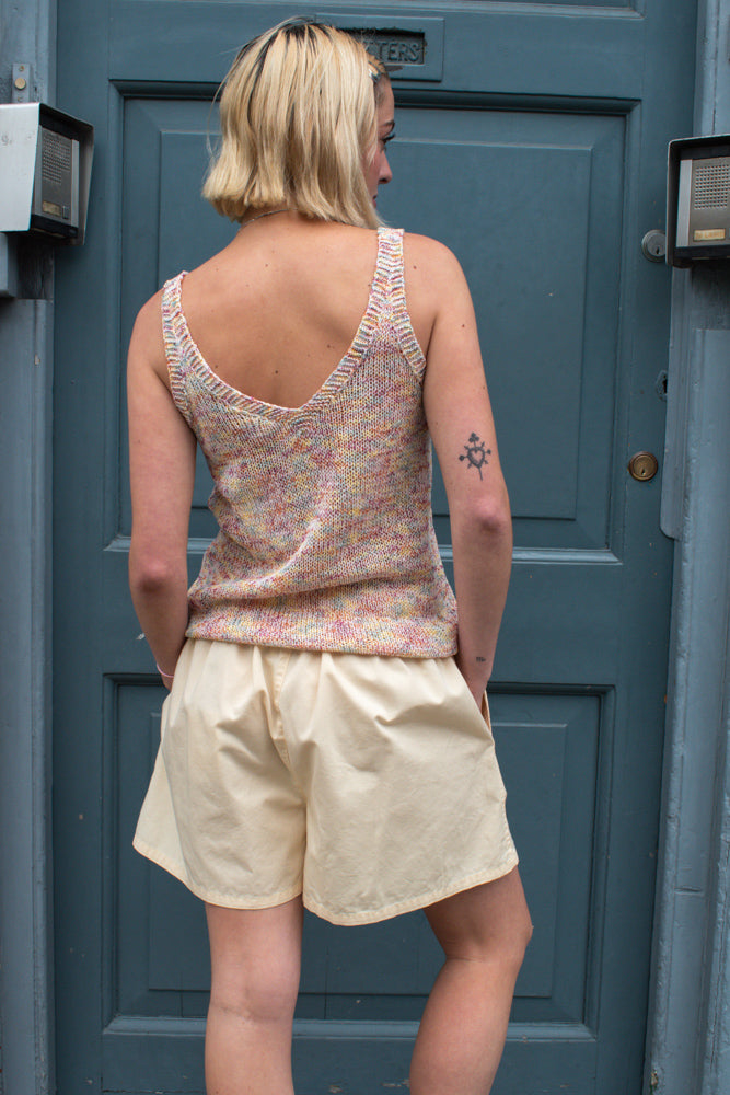 Colorful Standard Soft Yellow Organic Twill Shorts - The Mercantile London