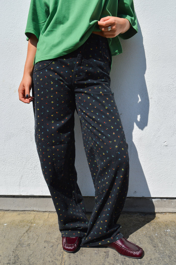Baum Und Pferdgarten Napolen Black Petite Flower Jeans