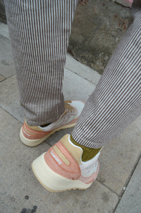 Saucony Shadow 6000 Off White/Peach Trainers - The Mercantile London