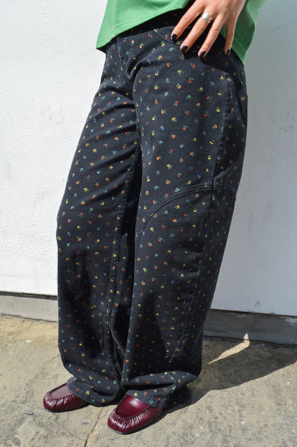 Baum Und Pferdgarten Napolen Black Petite Flower Jeans