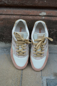 Saucony Shadow 6000 Off White/Peach Trainers - The Mercantile London