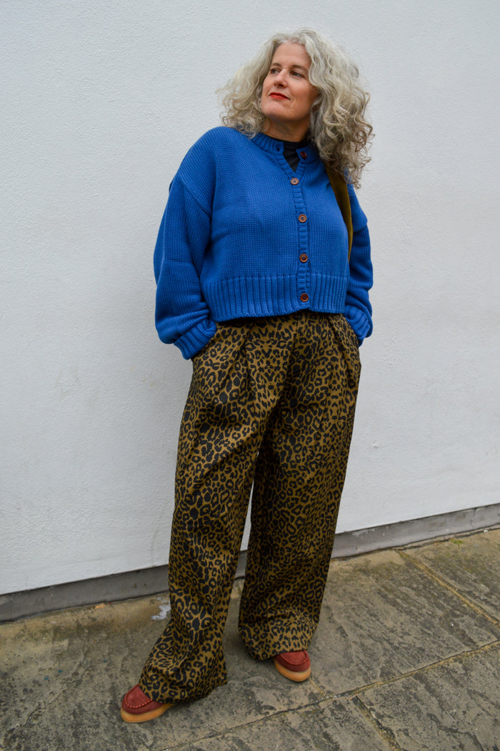 Beaumont Organic Sugi Ink Blue Knitted Cardigan - The Mercantile London