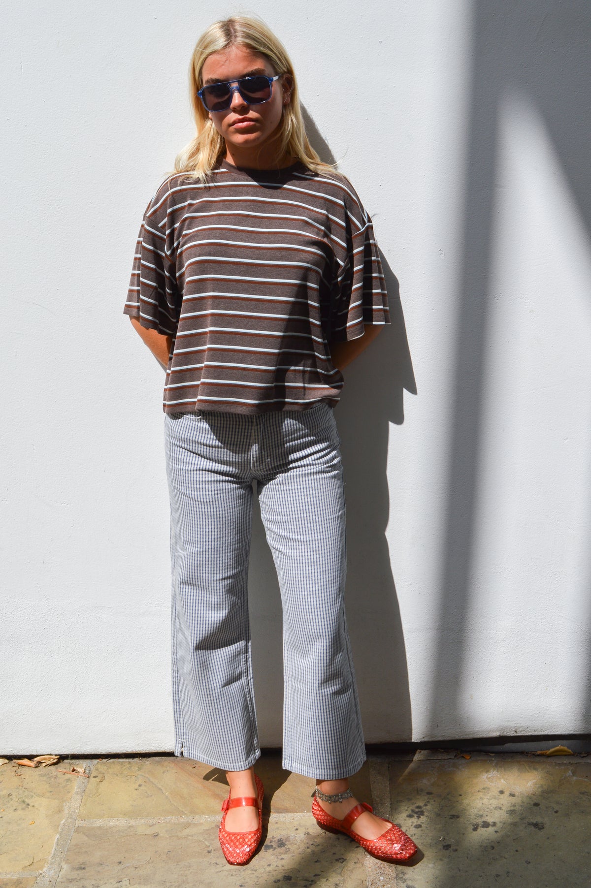 Noella Murphie Dalma Blue Stripe T-Shirt