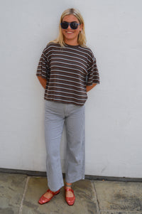 Noella Murphie Dalma Blue Stripe T-Shirt