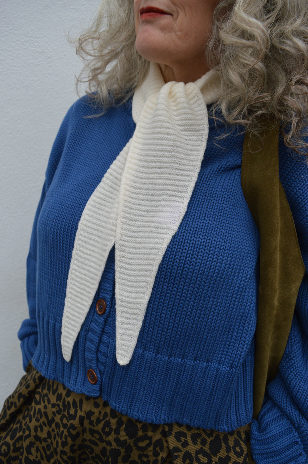 Sommerville Cream Cashmere Diamond Scarf - The Mercantile London