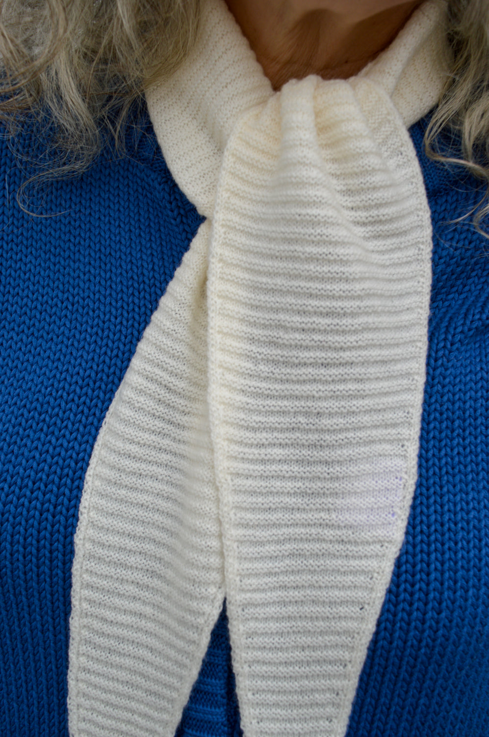 Sommerville Cream Cashmere Diamond Scarf - The Mercantile London
