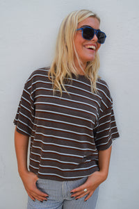 Noella Murphie Dalma Blue Stripe T-Shirt