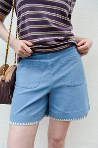 ICHI Kate Denim Shorts - The Mercantile London
