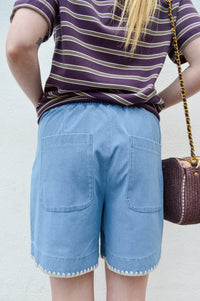 ICHI Kate Denim Shorts - The Mercantile London