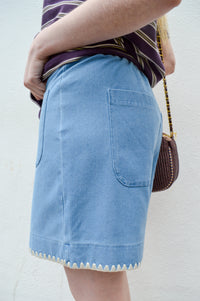 ICHI Kate Denim Shorts - The Mercantile London