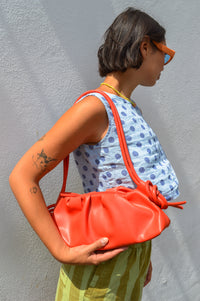 Linen & More Celeste Sky Blue Polka Dot Top