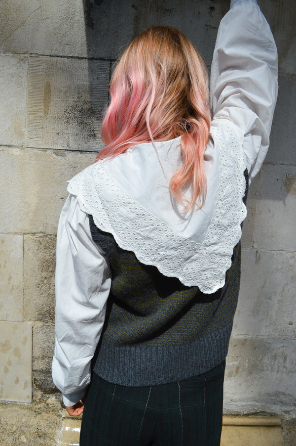 Compania Fantastica White Lapel Shirt - The Mercantile London