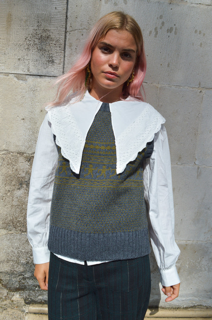 Compania Fantastica White Lapel Shirt - The Mercantile London