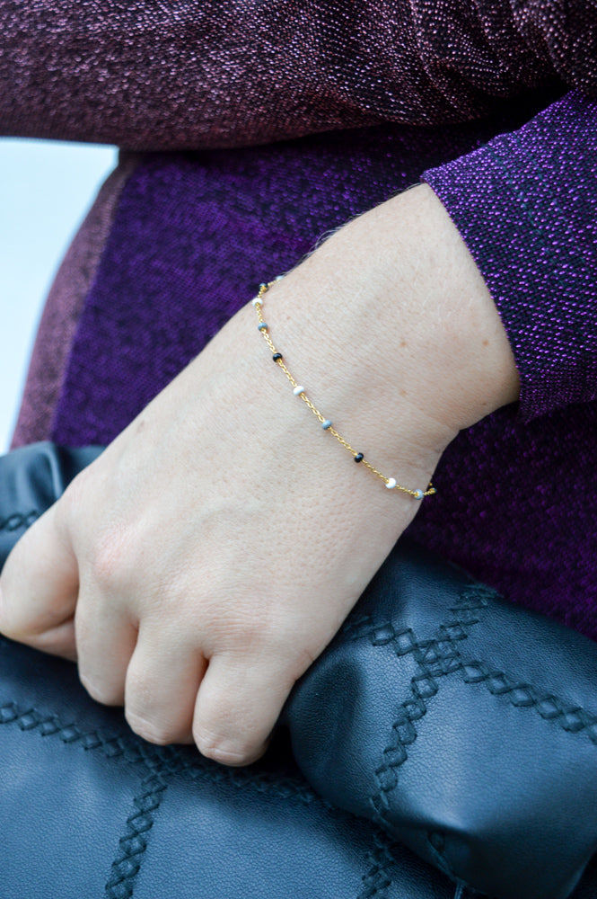 Enamel Copenhagen Lola Bracelet in Salt & Pepper - The Mercantile London