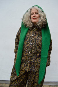 Compania Fantastica Green Knit Hooded Scarf - The Mercantile London