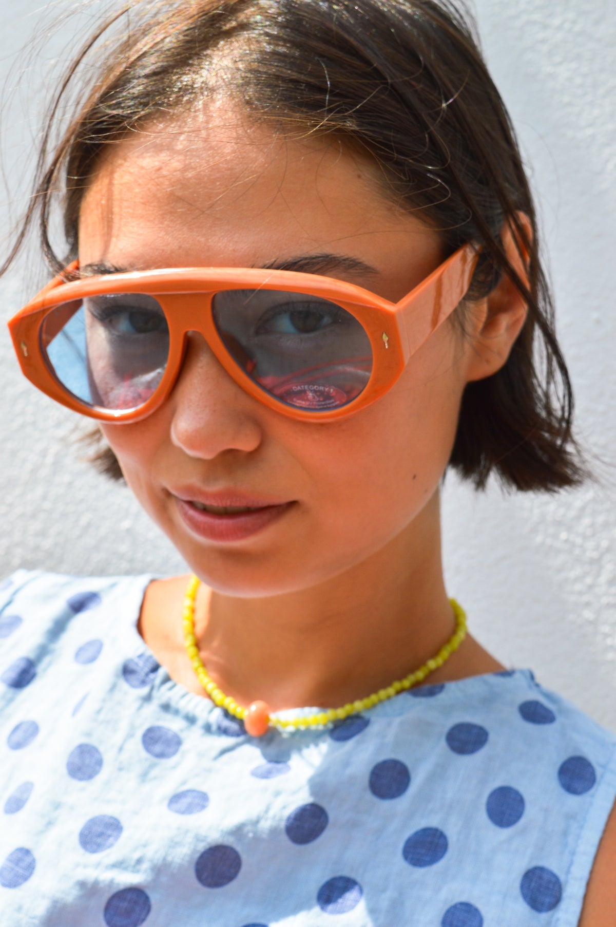 AFA Collective Bold Aviator Orange Sunglasses