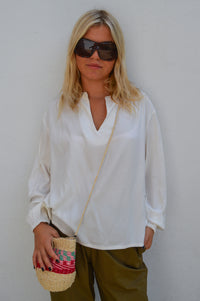 Fransa Helene Whisper White Blouse