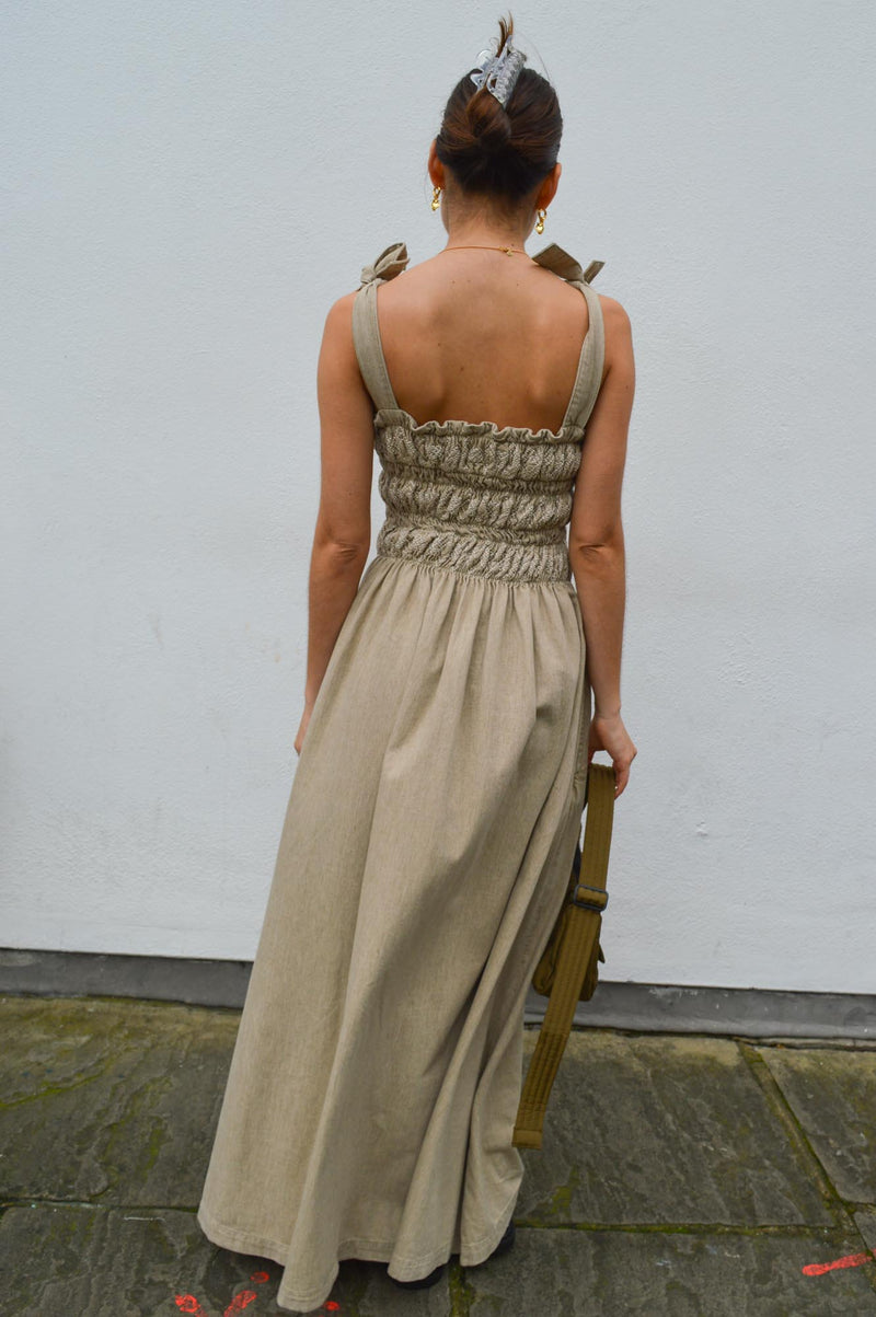 Seventy + Mochi Sally Sand Linen Dress - The Mercantile London