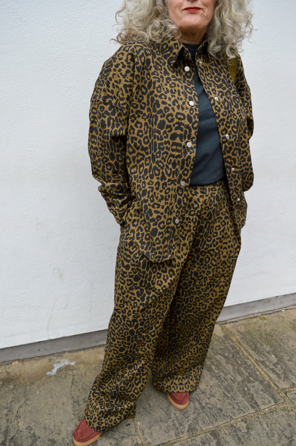 Lolly's Laundry Veida Leopard Print Shirt