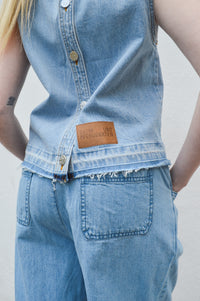 Baum Und Pferdgarten Medine Denim Embellished Top - The Mercantile London