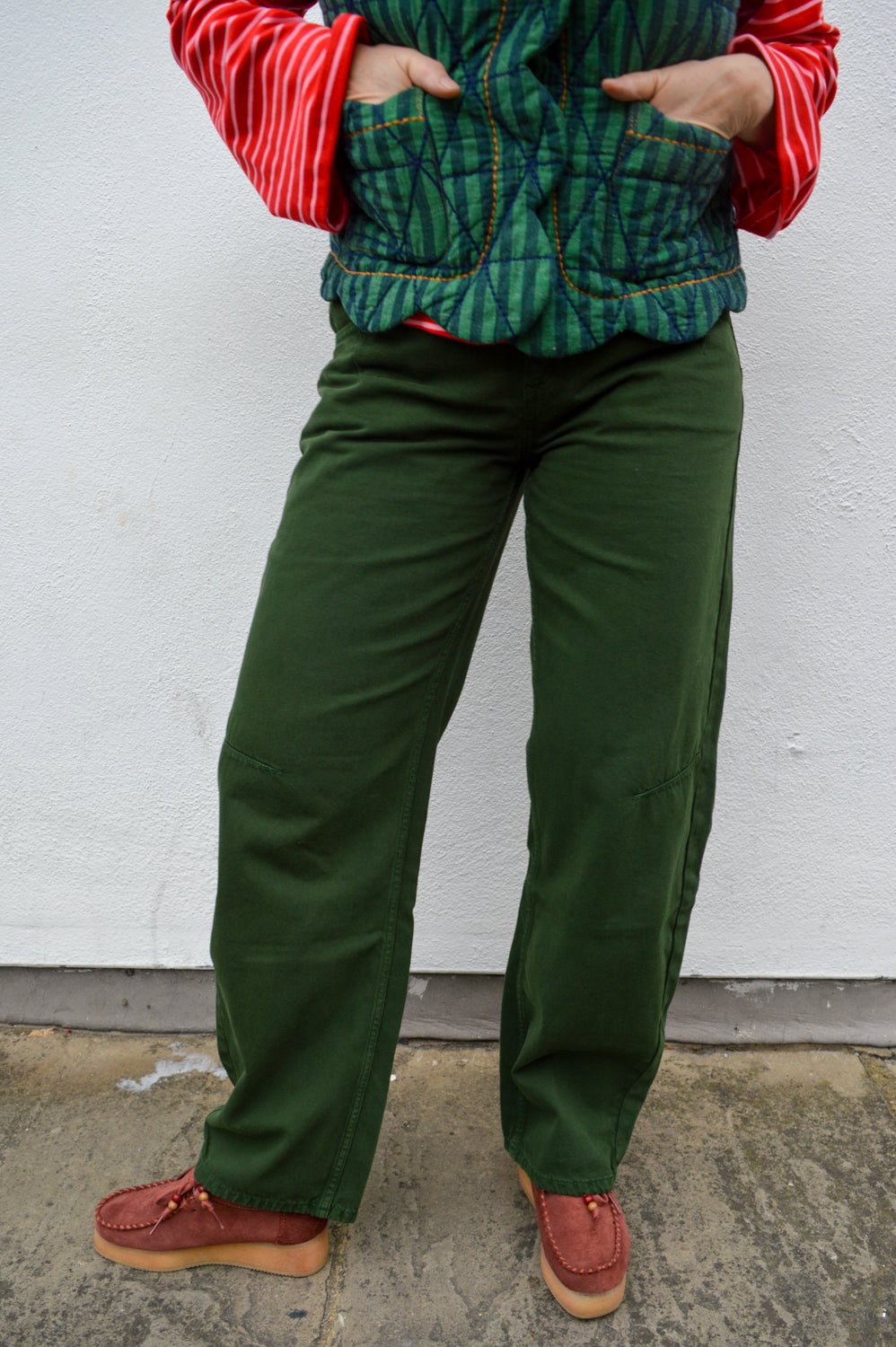Seventy + Mochi Nina Dark Pine Barrel Leg Jeans - The Mercantile London