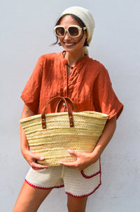 Linen & More Terracotta Blouse