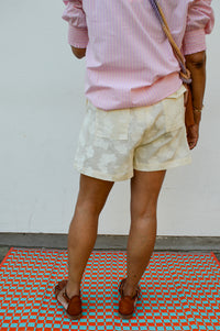 FRNCH Novalie Cream Shorts - The Mercantile London