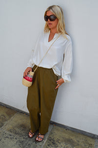 Fransa Helene Whisper White Blouse
