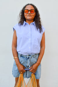 Esmé Studios Nunu Kentucky Blue Shirt - The Mercantile London