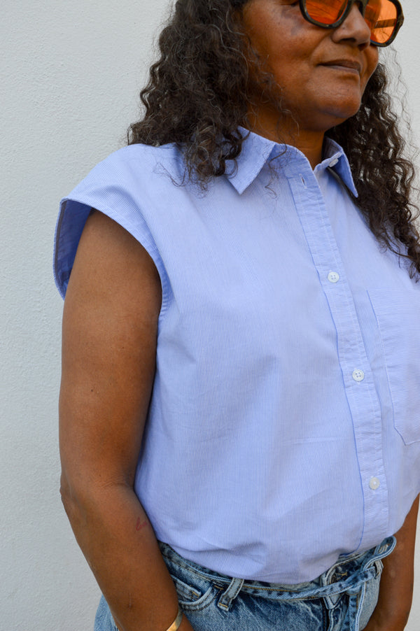 Esmé Studios Nunu Kentucky Blue Shirt - The Mercantile London
