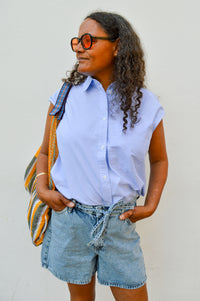 Esmé Studios Nunu Kentucky Blue Shirt - The Mercantile London