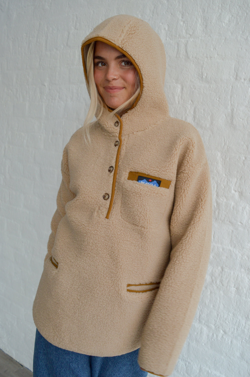Kavu Roselake Oatmeal Hooded Fleece - The Mercantile London