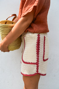 Indi & Cold Red Crochet Shorts