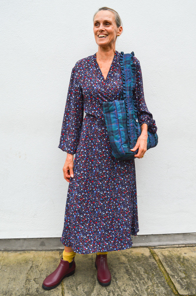 Stella Nova Rigmor Flower Field Blue Dress - The Mercantile London