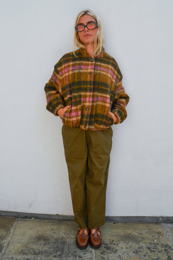 Sacrécoeur Lison Forest Check Jacket