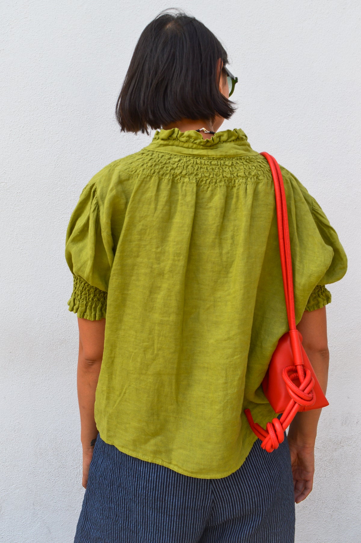 Linen & More Pistachio Blouse