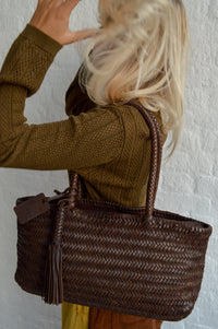 Biba Perkins Dark Brown Shoulder Bag - The Mercantile London