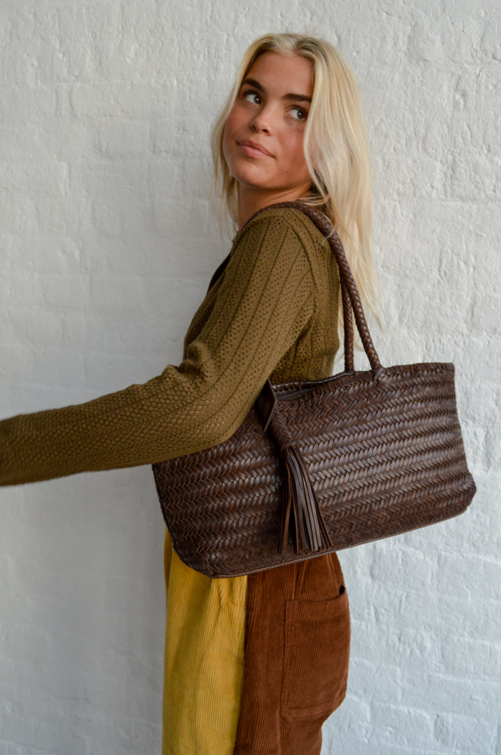 Basic Apparel Tricia Desert Palm Cardigan - The Mercantile London