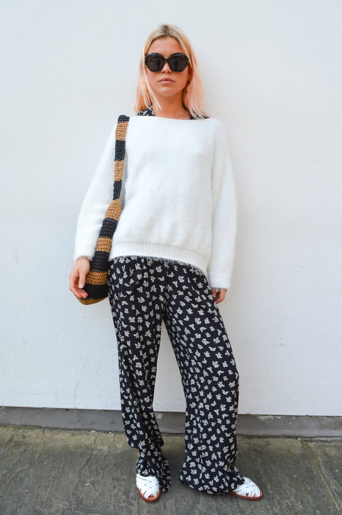 Marta White Knit Jumper - The Mercantile London