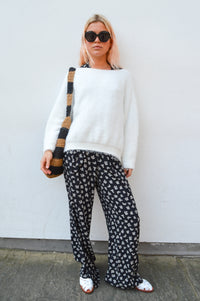 Marta White Knit Jumper - The Mercantile London