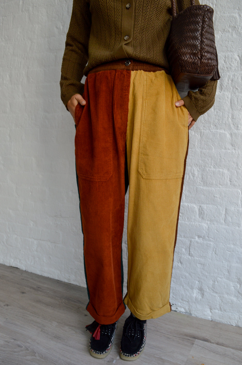 L.F. Markey Beckett Patchwork Corduroy Trousers - The Mercantile London