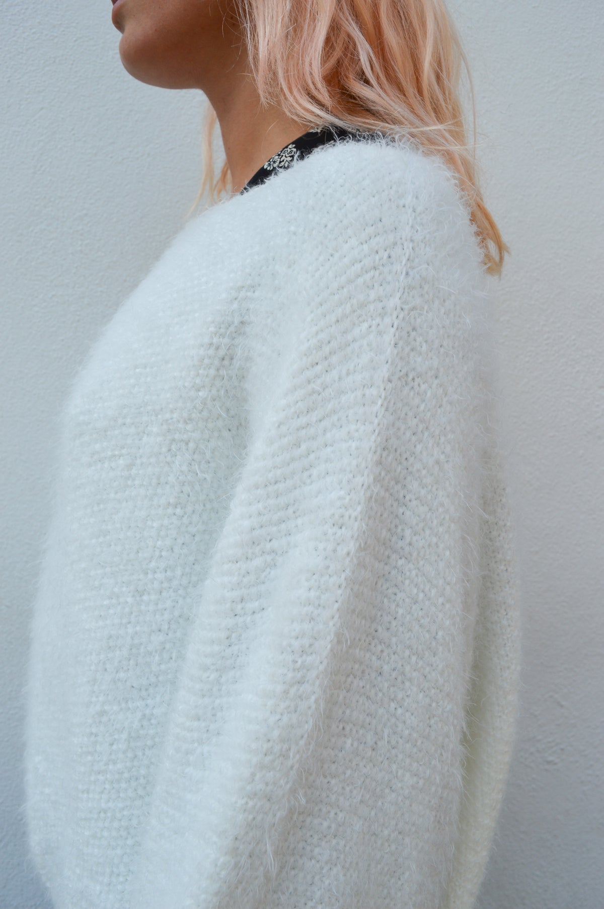 Marta White Knit Jumper - The Mercantile London
