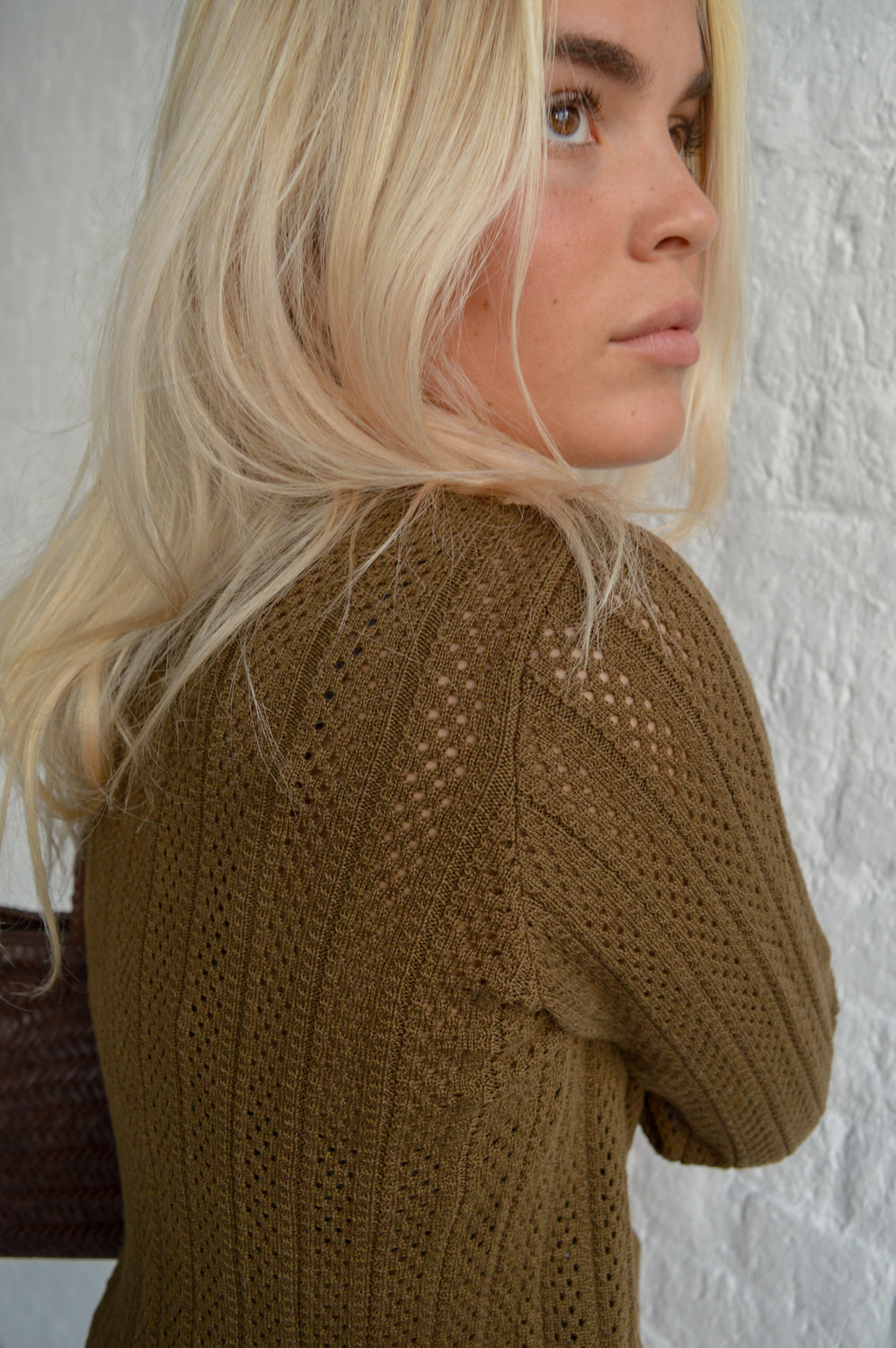 Basic Apparel Tricia Desert Palm Cardigan - The Mercantile London